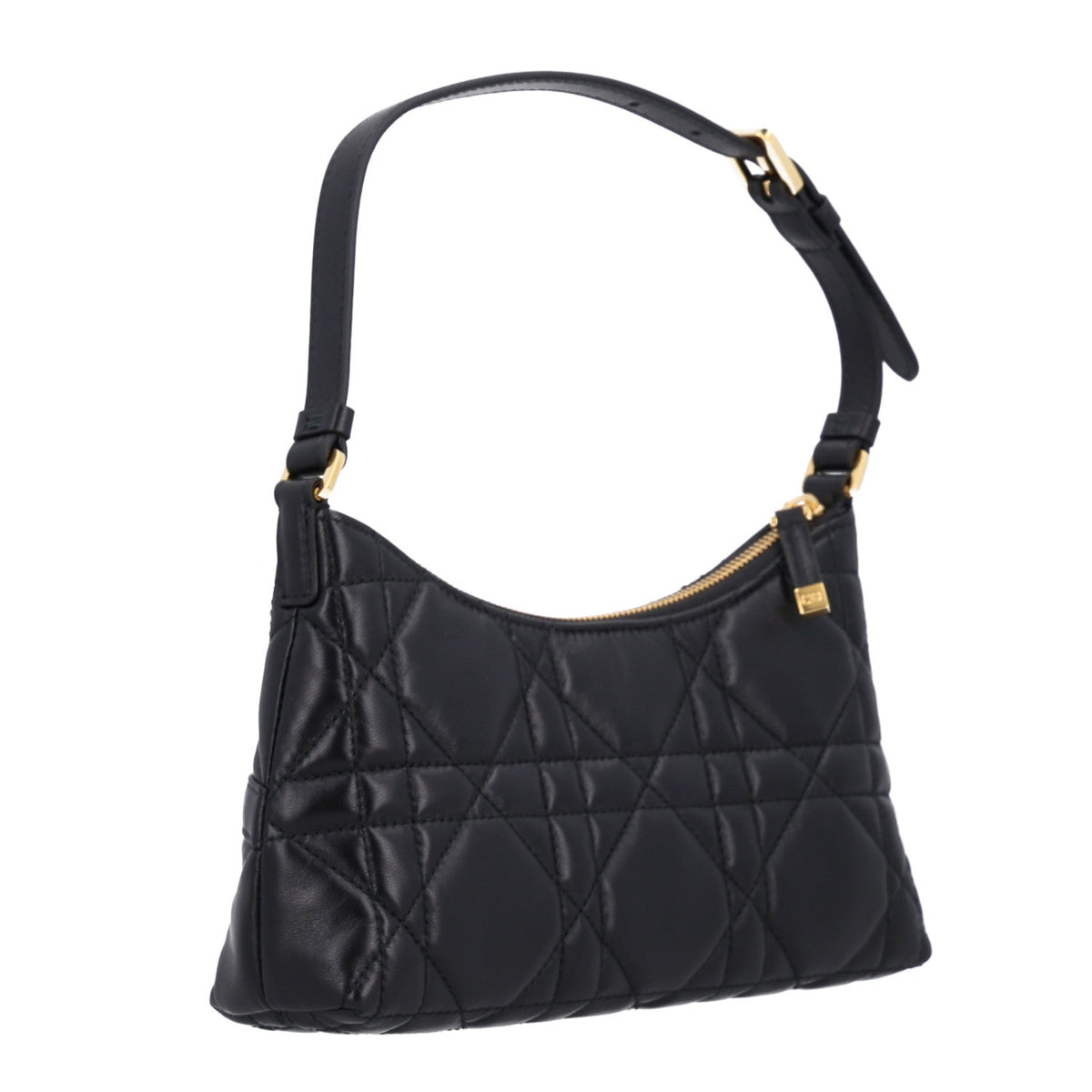 Calfskin Macrocannage Miss Caro Mini Hobo Bag Black wholesalehk.shop