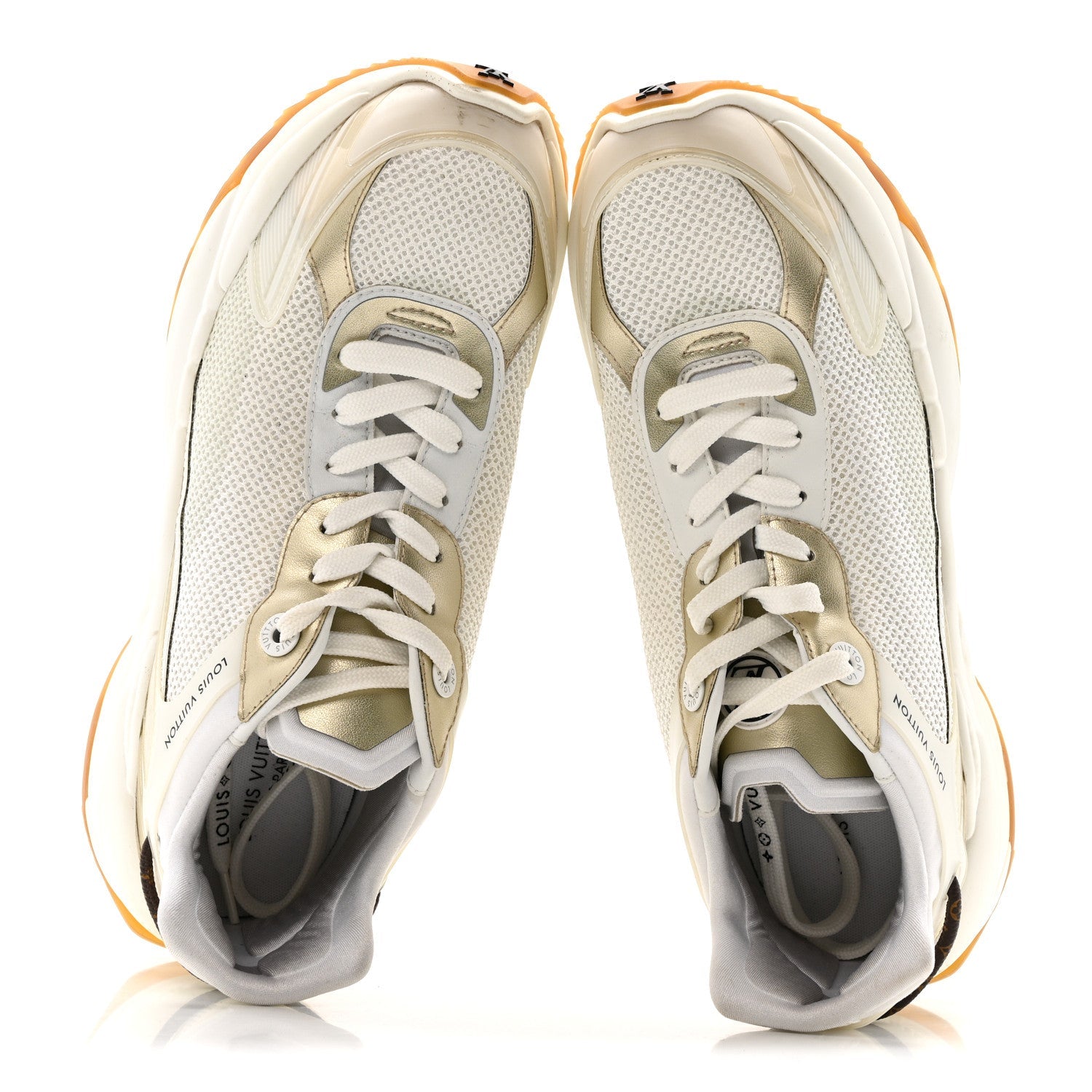 Monogram Calfskin Run 55 Sneakers 40 White £¨ Direct shipment via from wholesalehk.shop