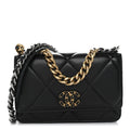 Lambskin Quilted Chanel 19 Wallet On Chain WOC Black wholesalehk.shop