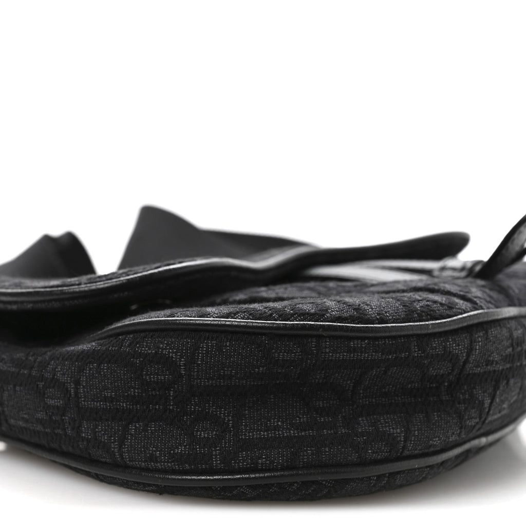Oblique Mens Saddle Bag Black Blue wholesalehk.shop
