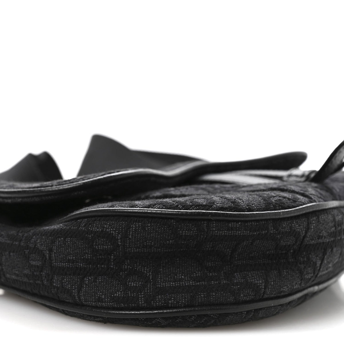 Oblique Mens Saddle Bag Black Blue wholesalehk.shop