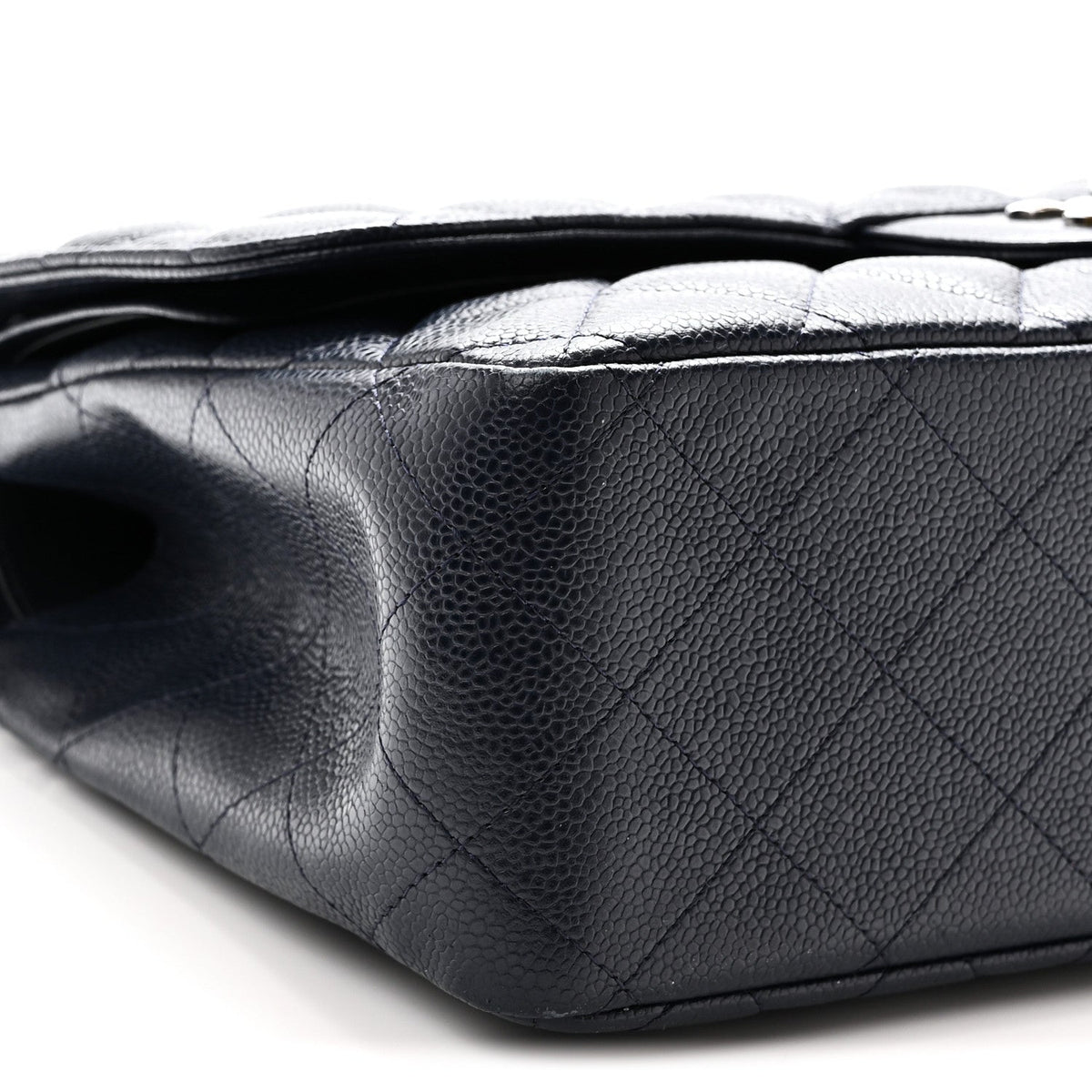Caviar Quilted Jumbo Double Flap Navy Blue Navy Blue wholesalehk.shop