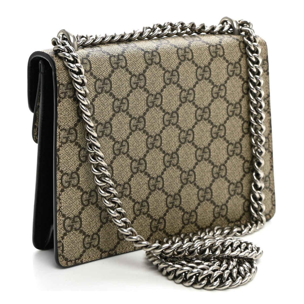 GG Supreme Monogram Mini Dionysus Shoulder Bag Black wholesalehk.shop