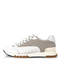 Canvas Calfskin Mens Trail Sneakers 41.5 Prunoir White wholesalehk.shop