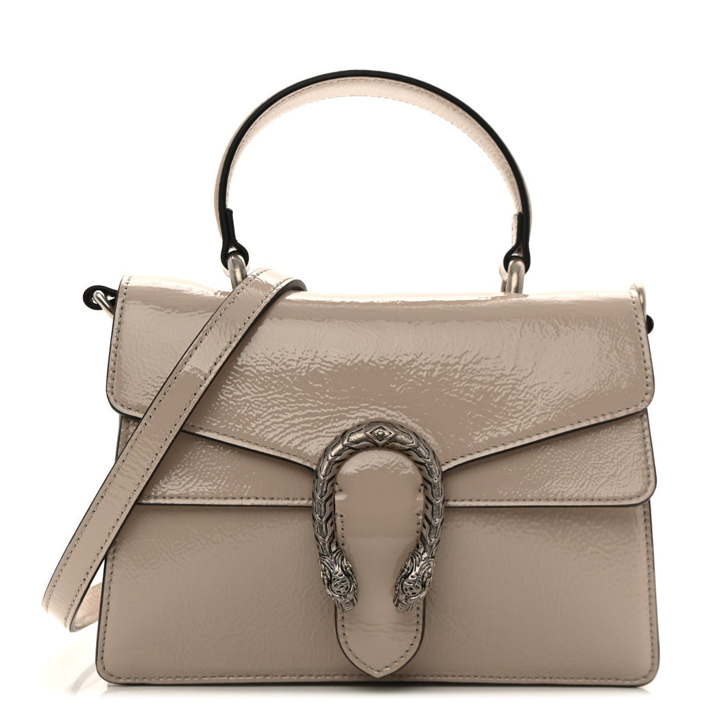Crinkled Patent Small Dionysus Top Handle Bag Sphinx wholesalehk.shop