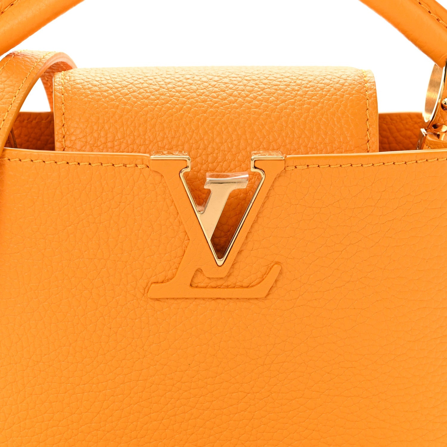 Taurillon Mini Capucines Sunbeam Yellow £¨ Direct shipment via from wholesalehk.shop