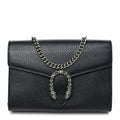 Calfskin Mini Dionysus Chain Wallet Black wholesalehk.shop