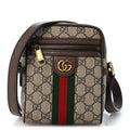 GG Supreme Monogram Web Mini Ophidia Messenger Brown wholesalehk.shop