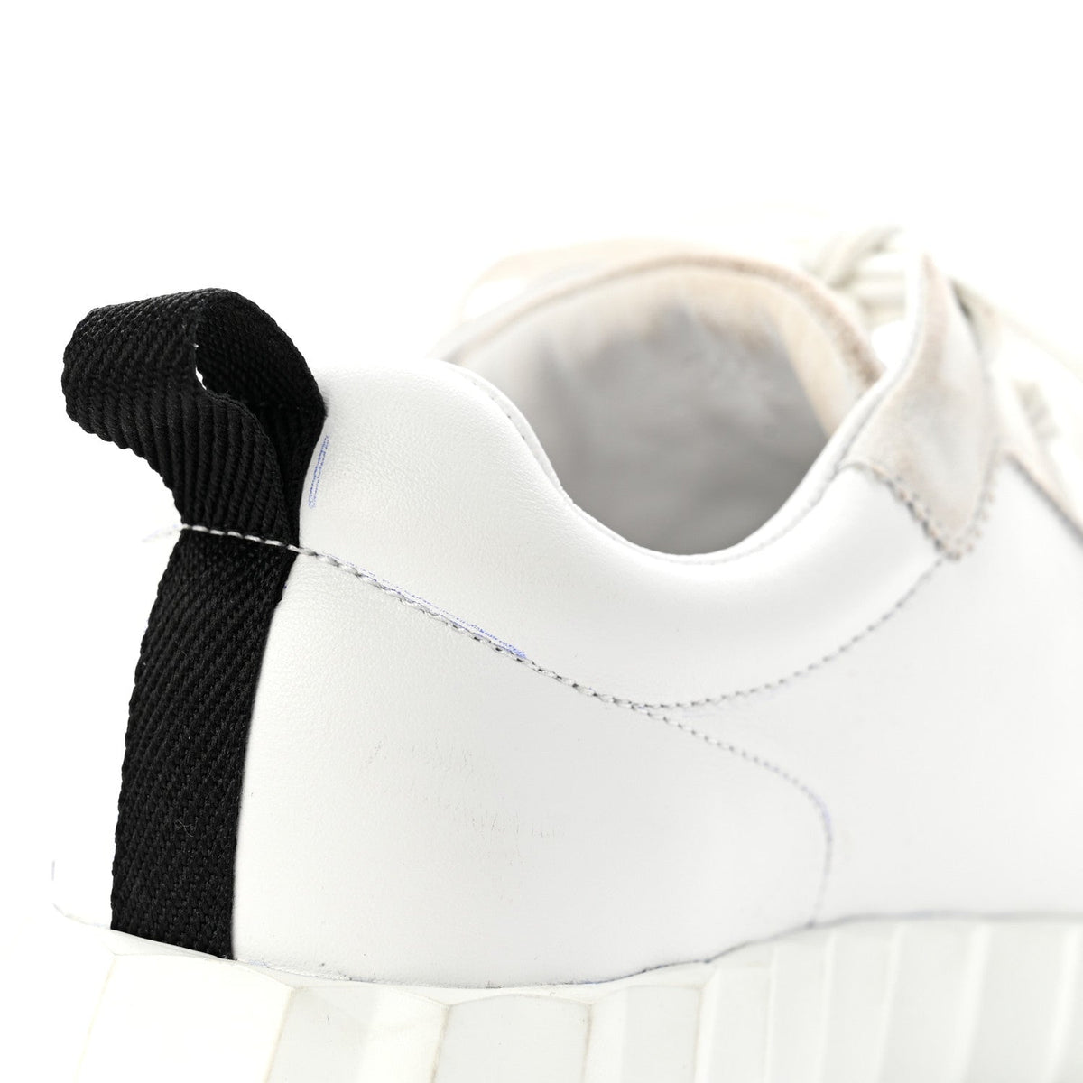 Calfskin Suede Goatskin Bouncing Sneakers 35.5 White Black wholesalehk.shop