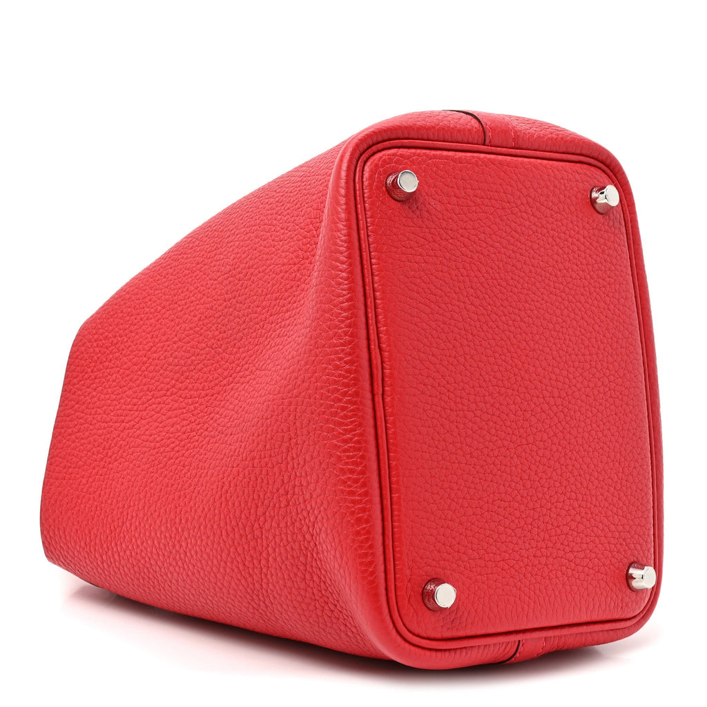 Taurillon Clemence Picotin Lock 18 PM Rouge Casaque £¨ Direct shipment via from wholesalehk.shop