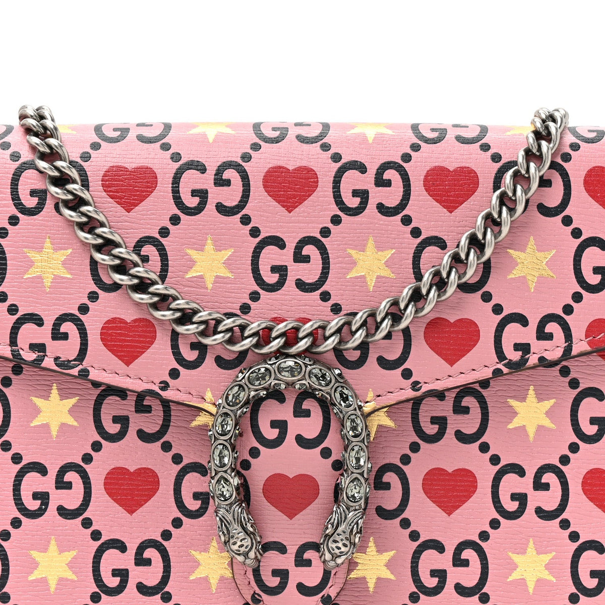 Calfskin Valentine's Day Exclusive Mini Dionysus Chain Wallet wholesalehk.shop