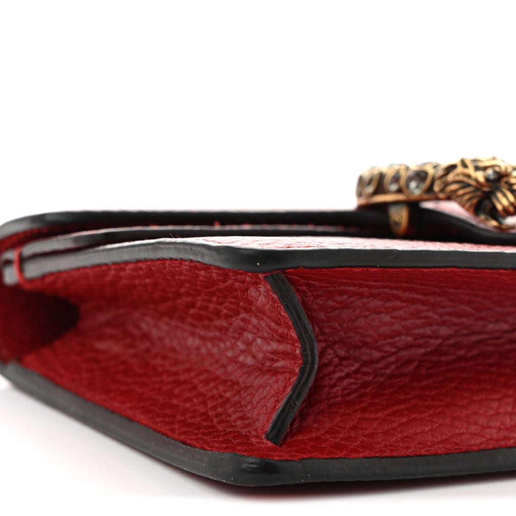 Dollar Calfskin Swarovski Crystal Small Dionysus Shoulder Bag Hibiscus Red wholesalehk.shop