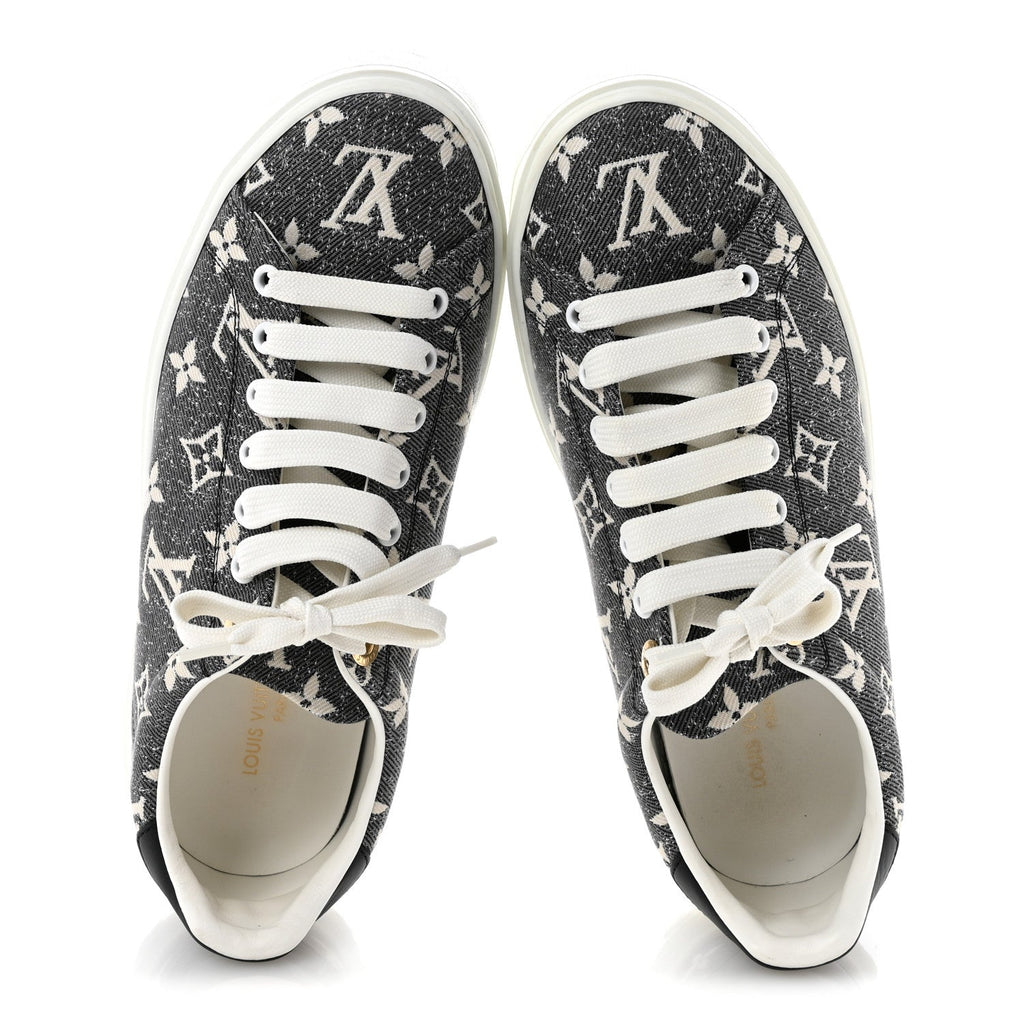 Denim Monogram Time Out Sneakers 39 £¨ Direct shipment via from wholesalehk.shop
