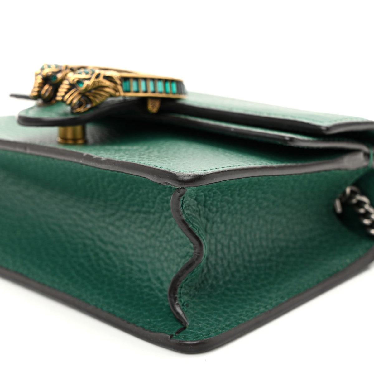 Dollar Calfskin Crystal Mini Dionysus Top Handle Bag Emerald wholesalehk.shop
