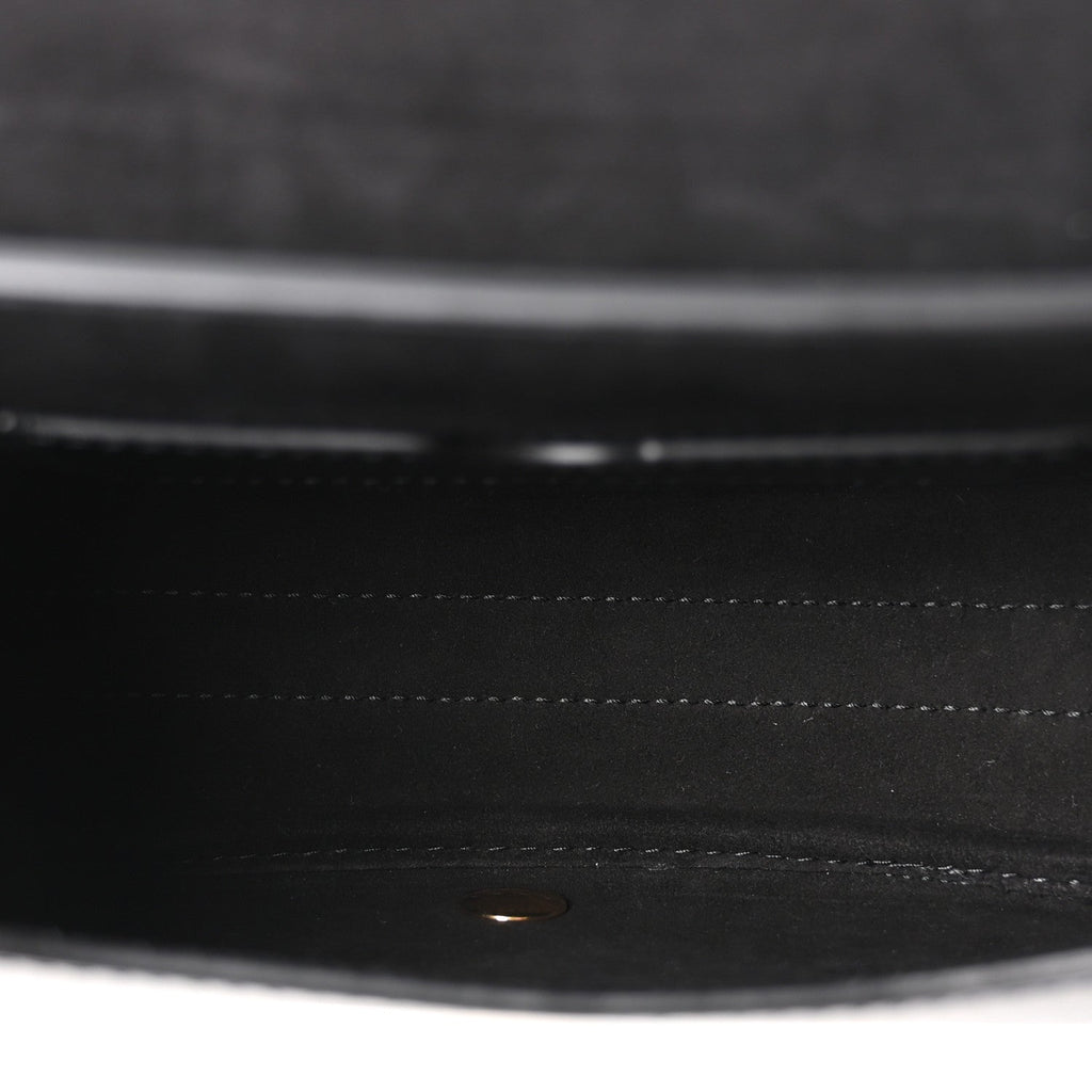 Box Calfskin Medium Bobby Flap Black wholesalehk.shop