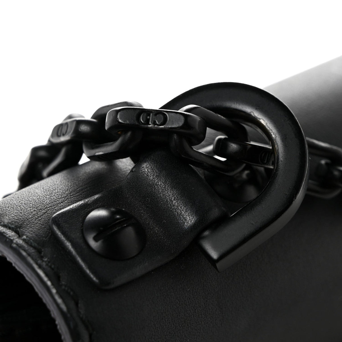 Ultra Matte Calfskin J'Adior Chain Flap Bag Black wholesalehk.shop