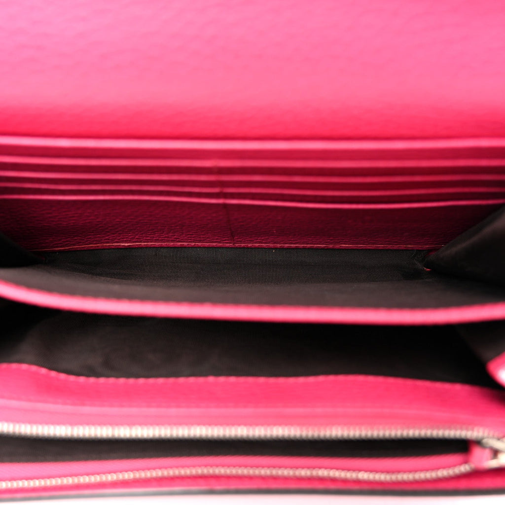 Dollar Calfskin Crystal Mini Dionysus Chain Wallet Box Pink wholesalehk.shop
