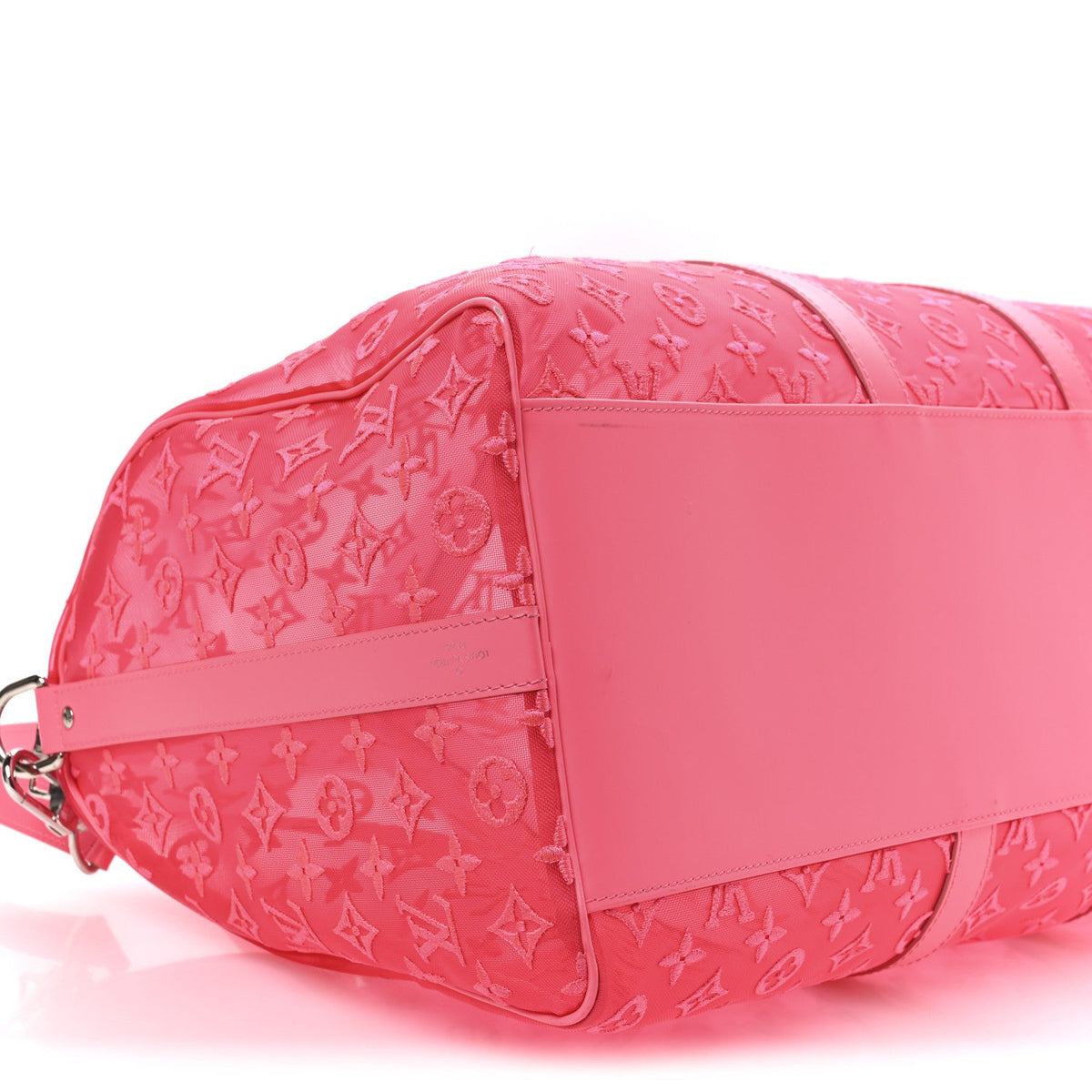 Monogram Fluo See Through Keepall Bandouliere 50 Rose wholesalehk.shop
