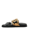 Metallic Nappa Extra Sandals 40 Black Gold wholesalehk.shop