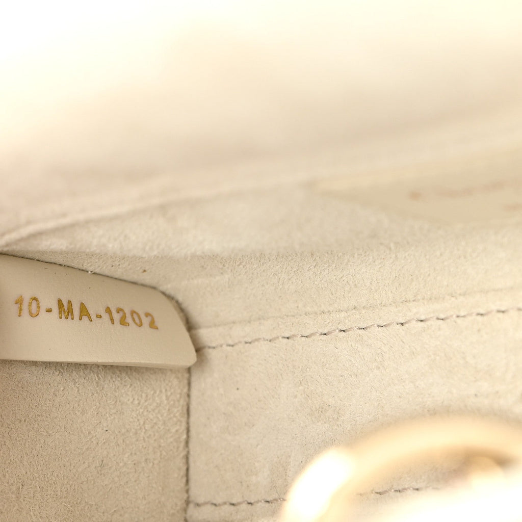 Lambskin Cannage Micro Lady D-Joy Latte wholesalehk.shop