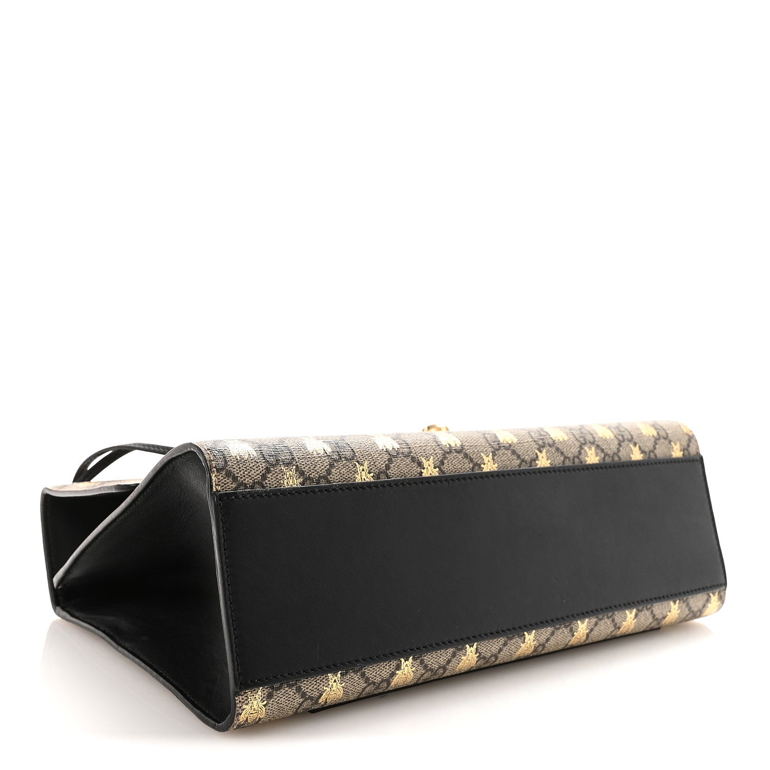 GG Supreme Monogram Bees Medium Padlock Shoulder Bag Beige Oro Black £¨ Direct shipment via from wholesalehk.shop