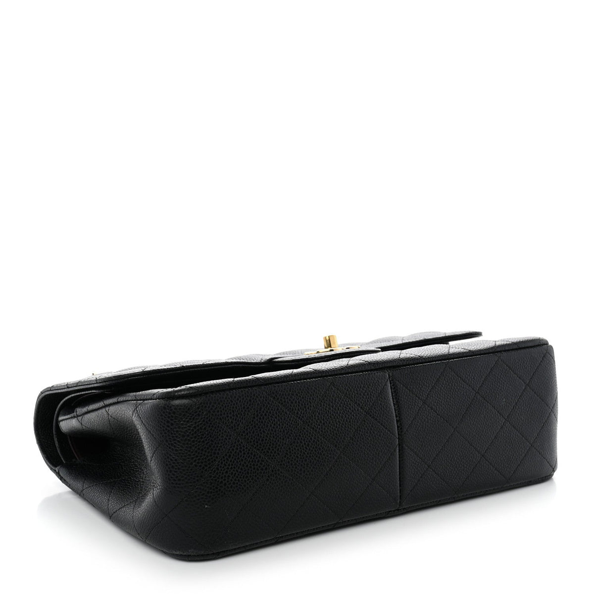 Caviar Quilted Jumbo Double Flap Black wholesalehk.shop