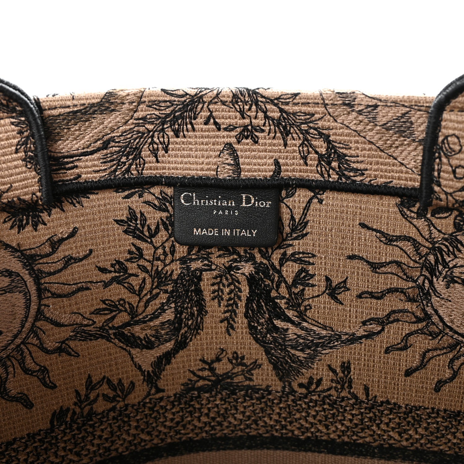 Canvas Embroidered Large Toile de Jouy Soleil Book Tote Beige £¨ Direct shipment via from wholesalehk.shop
