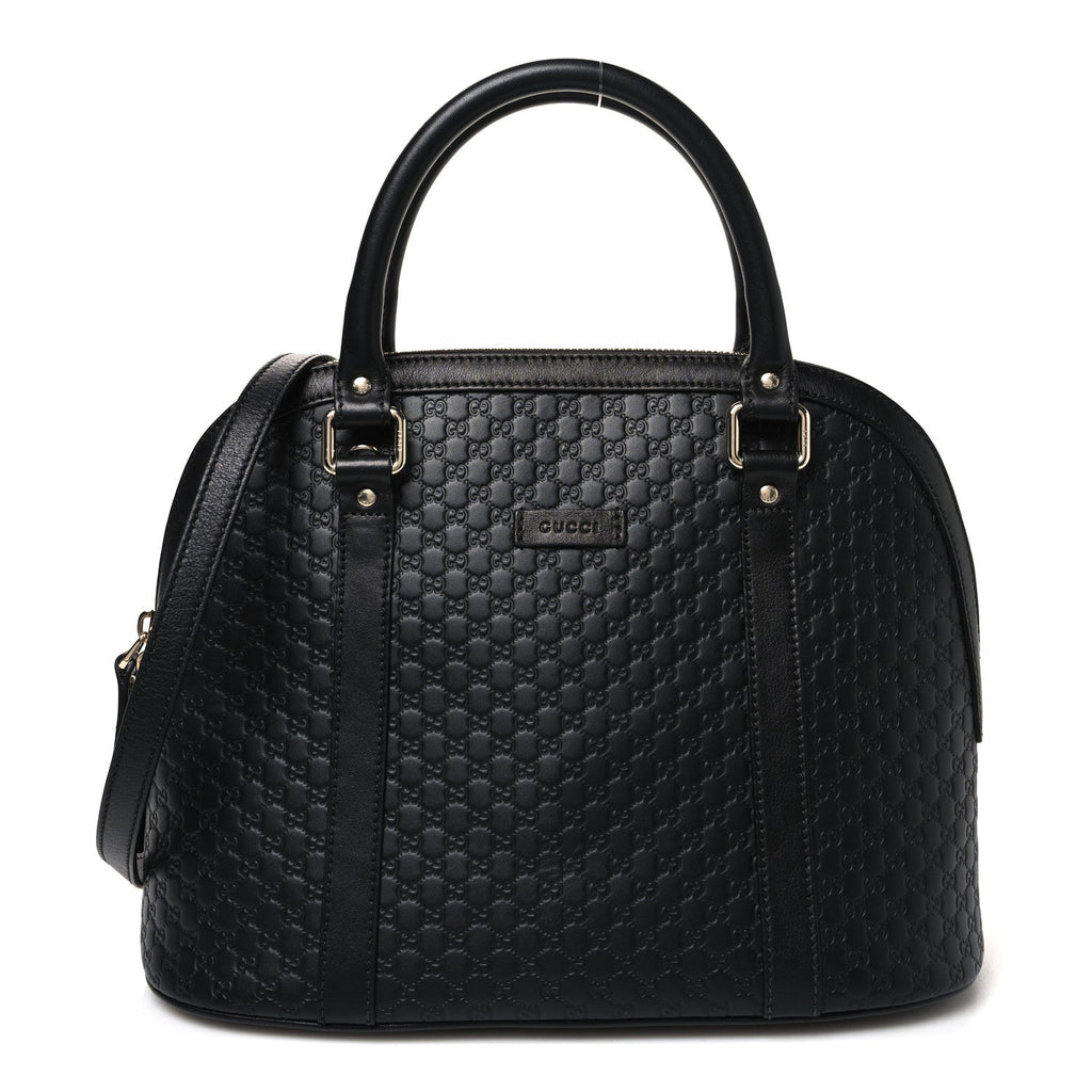Microguccissima Medium Dome Bag Black £¨ Direct shipment via from wholesalehk.shop