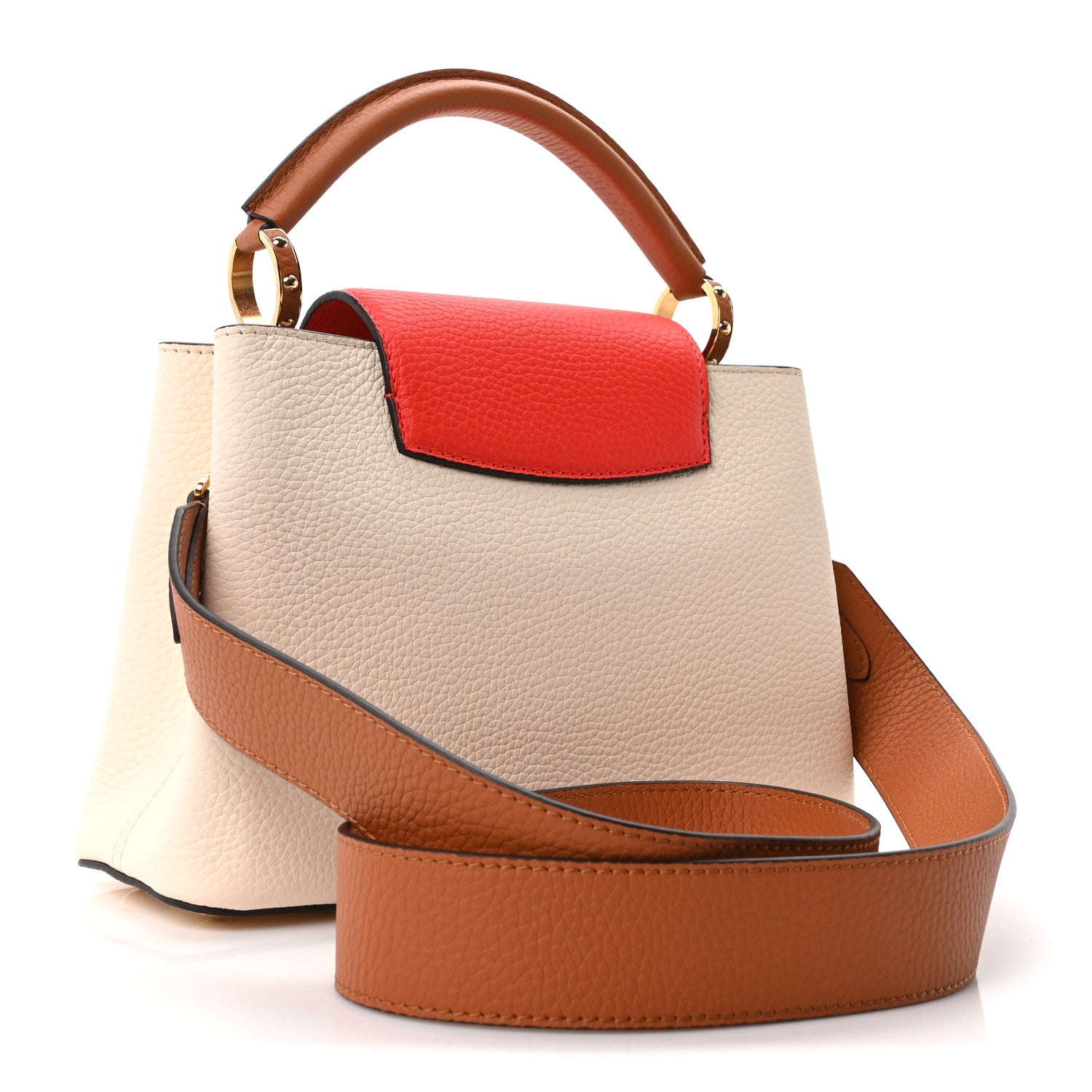 Taurillon Capucines BB Vanilla Light Beige Sienna Brown Tonic Orange £¨ Direct shipment via from wholesalehk.shop