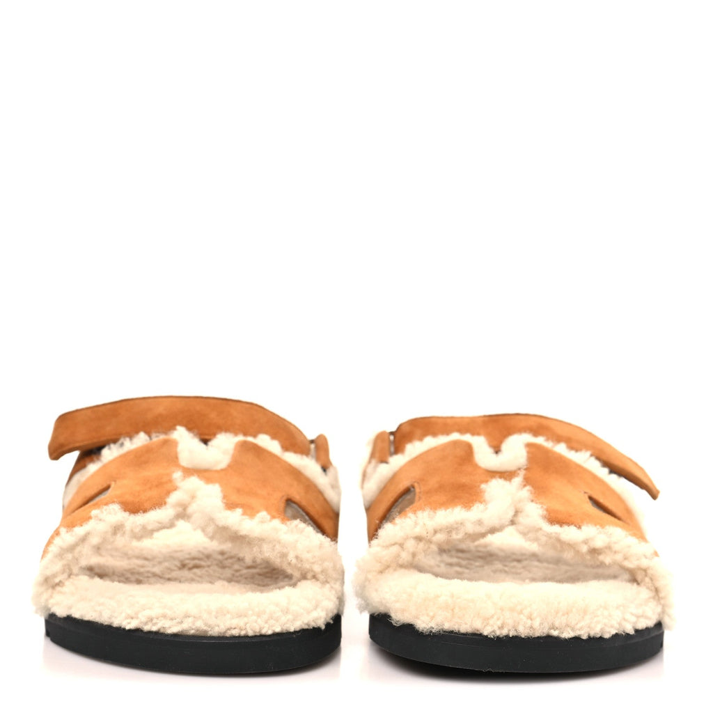 Suede Goatskin Woolskin Womens Chypre Sandals 39 Naturel Ecru wholesalehk.shop