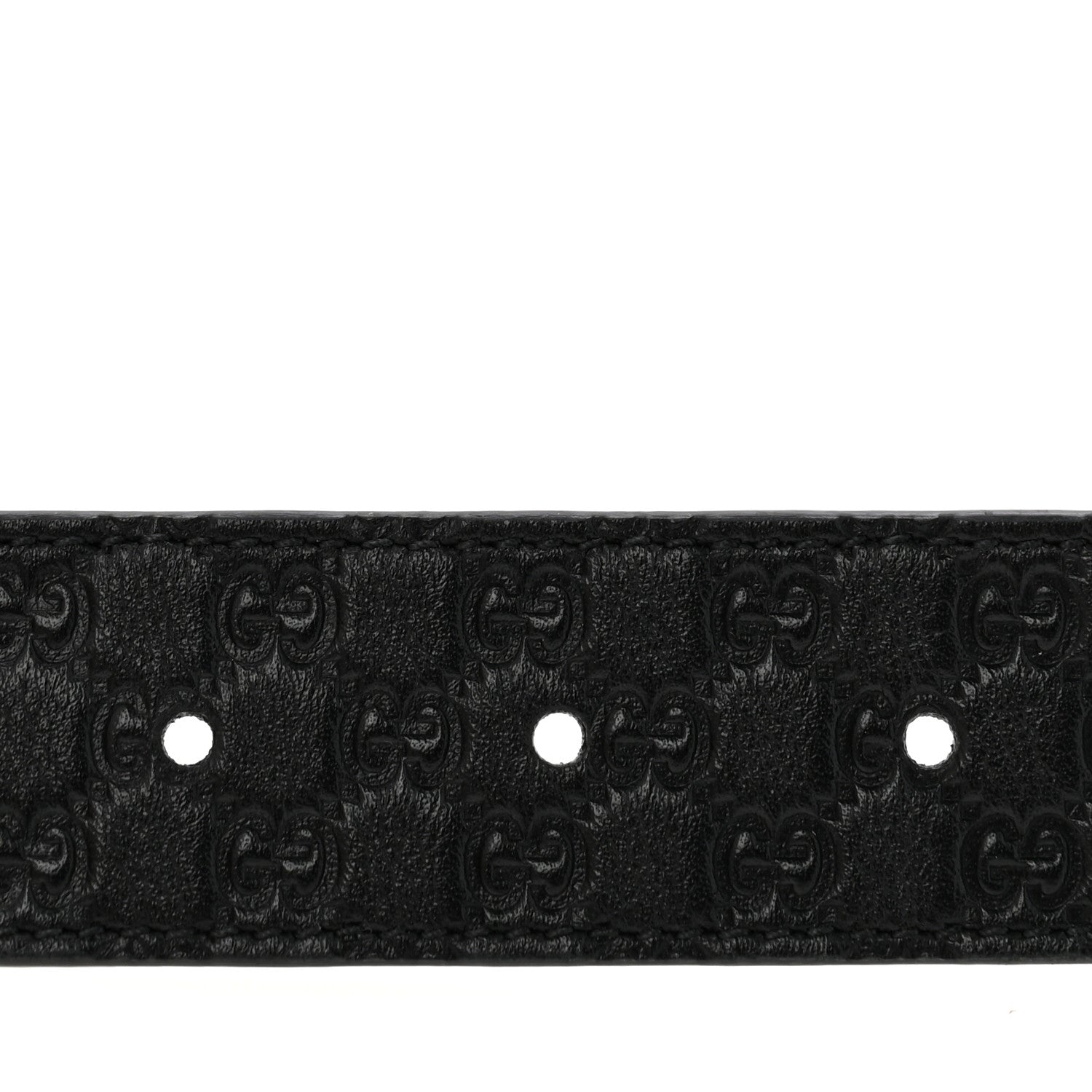 Guccissima Double G Reversible Belt 75 30 Black White £¨ Direct shipment via from wholesalehk.shop
