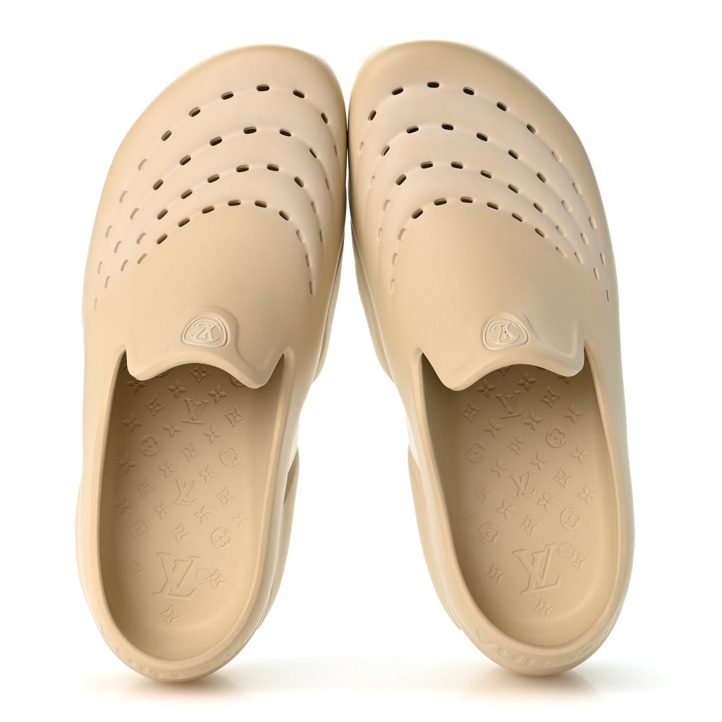 Rubber Mens LV Shark Clogs 11 Beige £¨ Direct shipment via from wholesalehk.shop