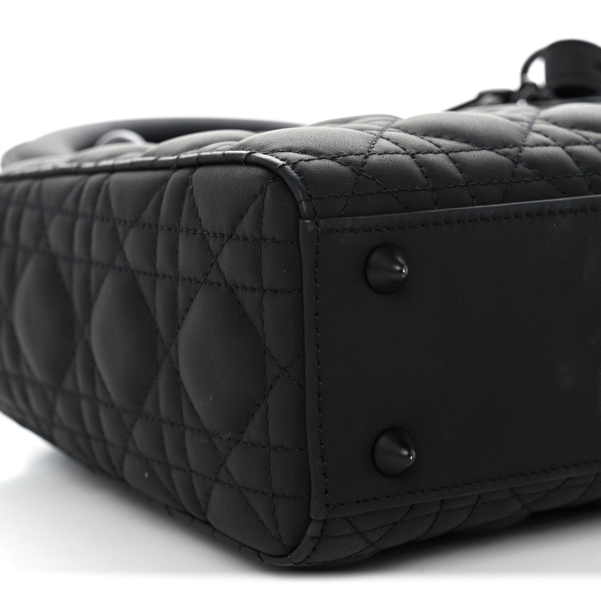 Ultra Matte Calfskin Cannage Small My ABCDior Lady Dior Black wholesalehk.shop
