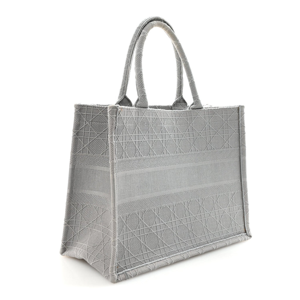 Canvas Embroidered Cannage Medium Book Tote Stone £¨ Direct shipment via from wholesalehk.shop
