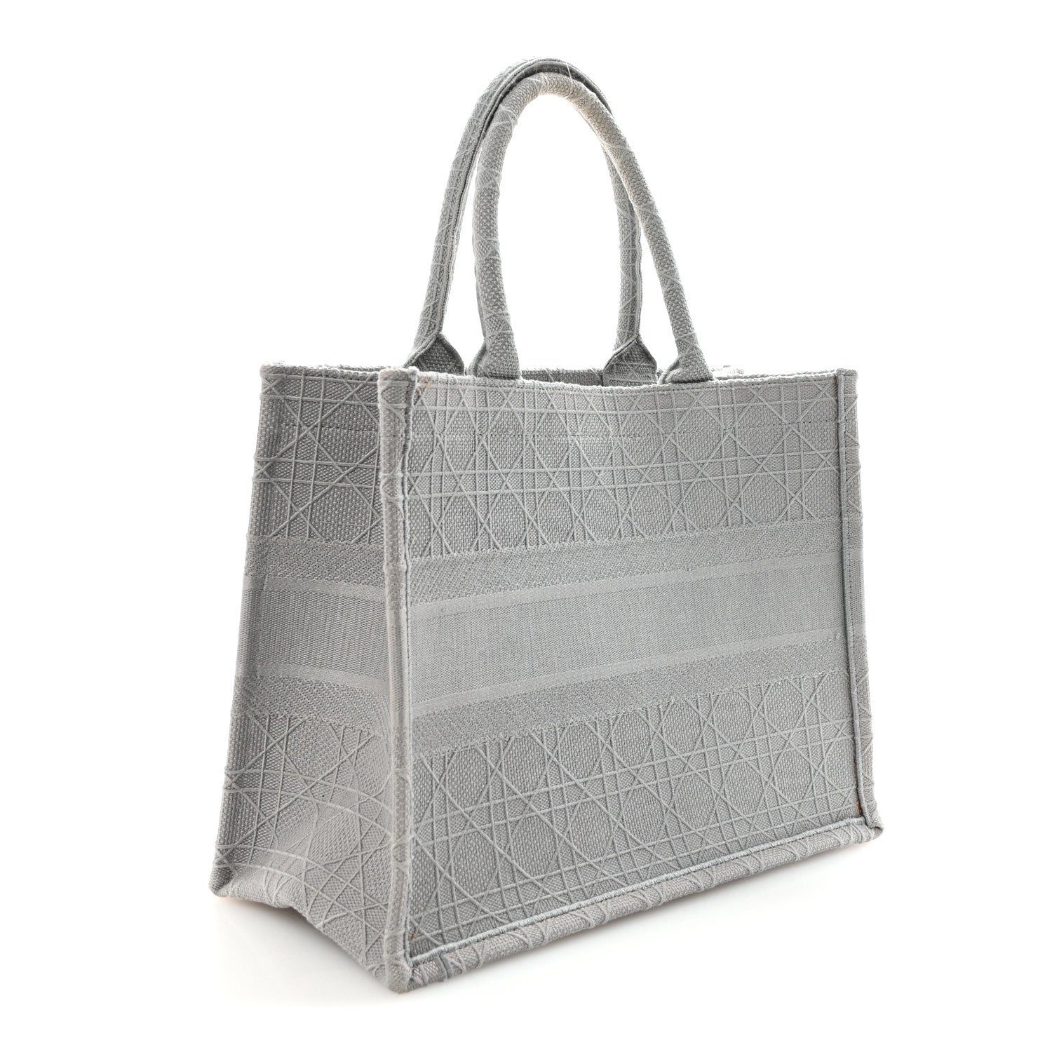 Canvas Embroidered Cannage Medium Book Tote Stone £¨ Direct shipment via from wholesalehk.shop