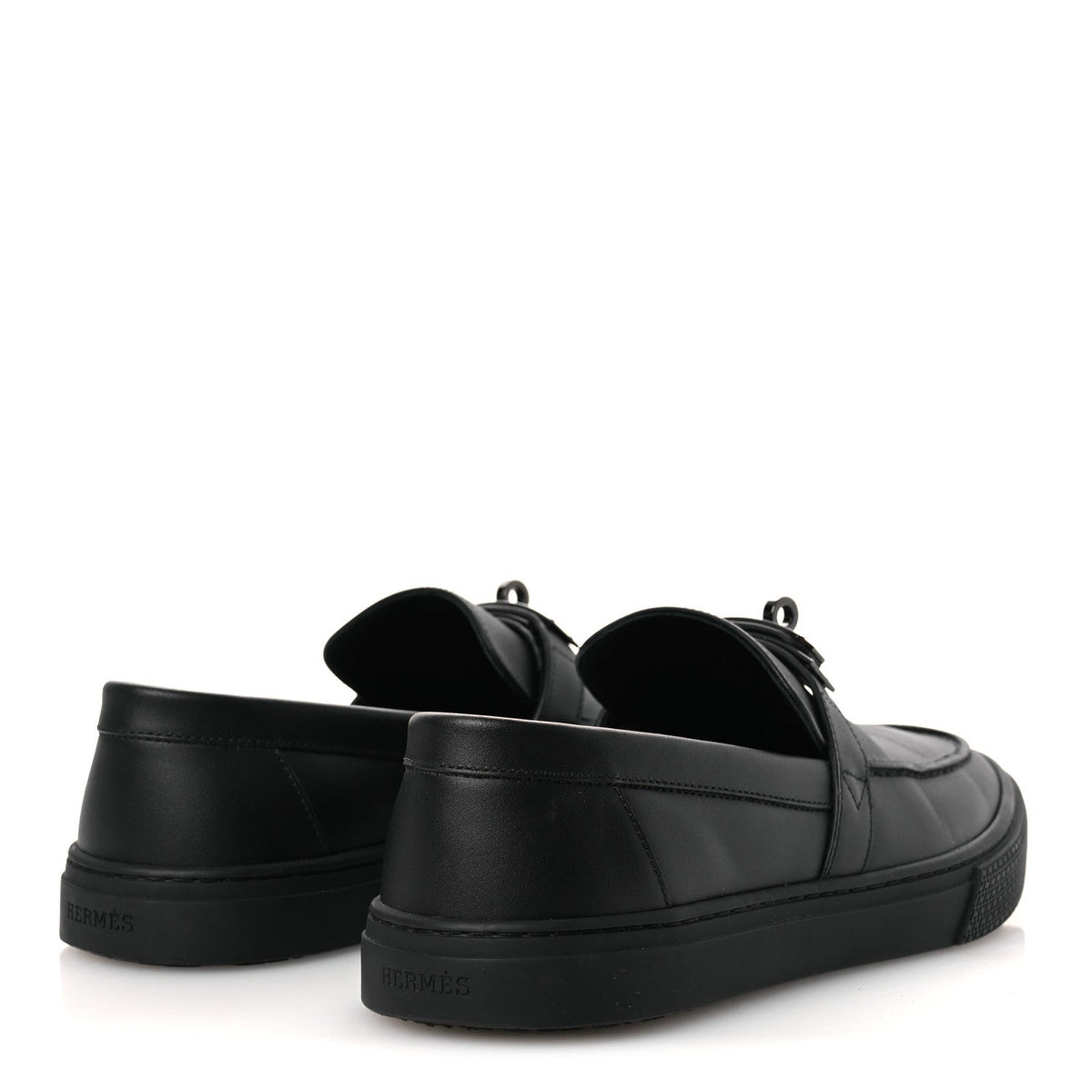 Calfskin Mens Game Slip On Sneakers 40 Black wholesalehk.shop