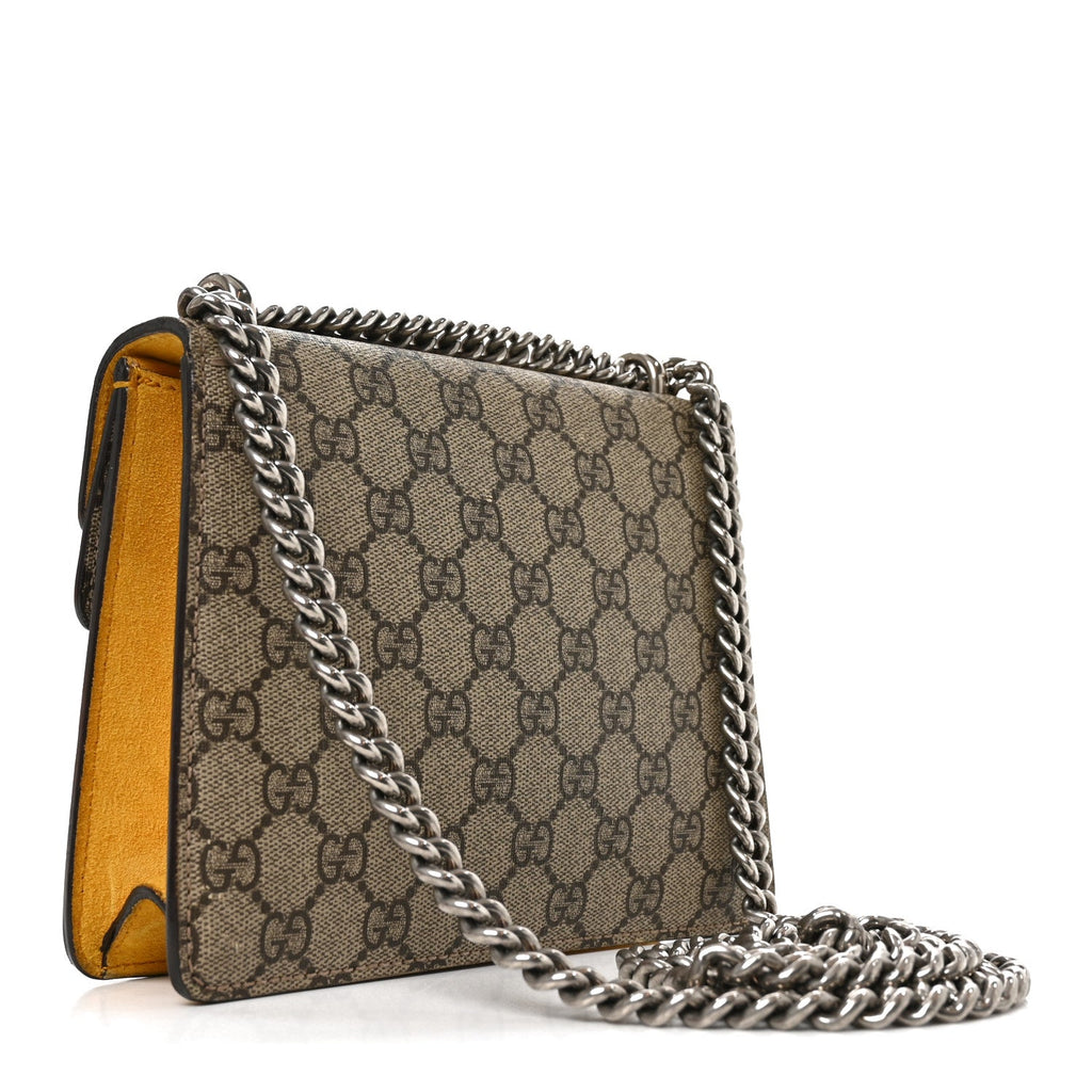 GG Supreme Monogram Mini Dionysus Shoulder Bag Yellow wholesalehk.shop