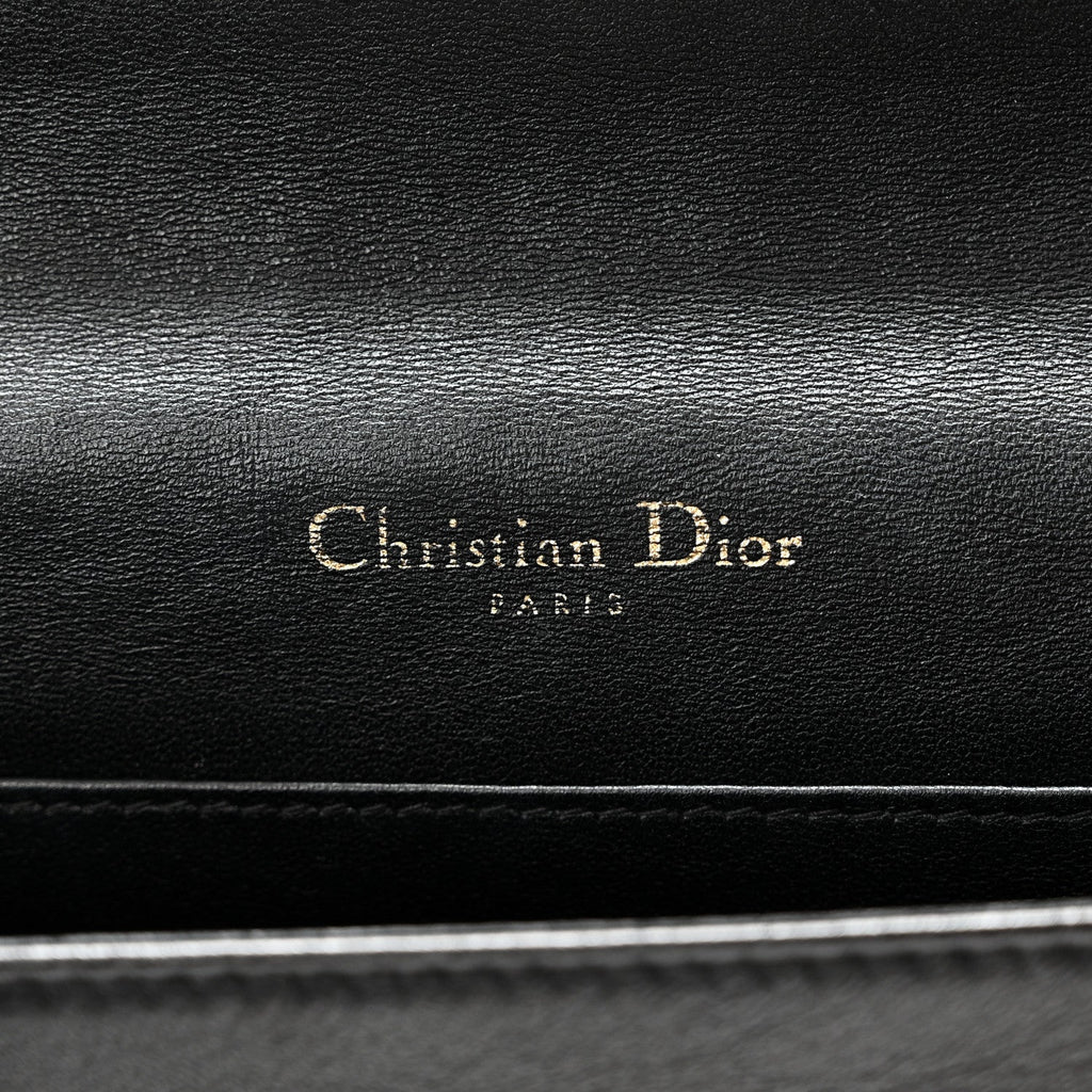 Lambskin Cannage Lady Dior Pouch Black wholesalehk.shop