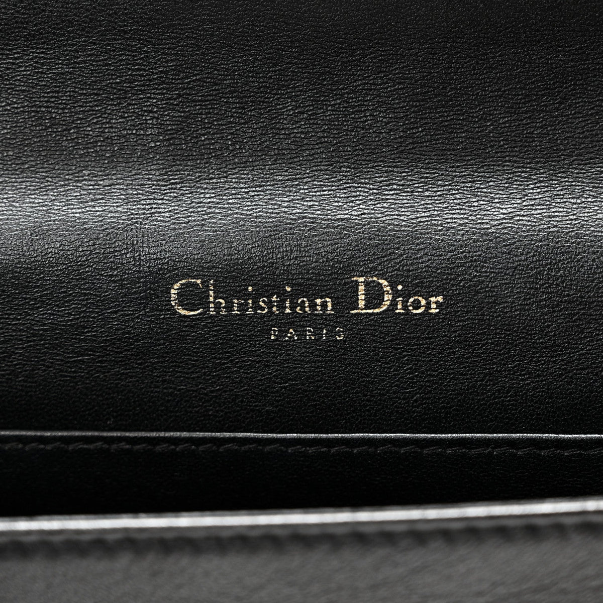 Lambskin Cannage Lady Dior Pouch Black wholesalehk.shop