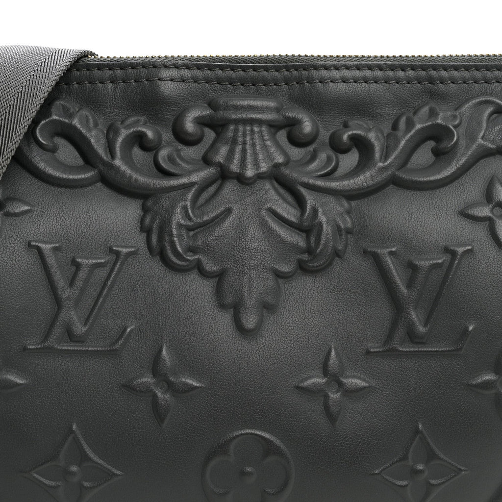 Calfskin Debossed Monogram Versailles City Keepall Dark Shadow Grey wholesalehk.shop