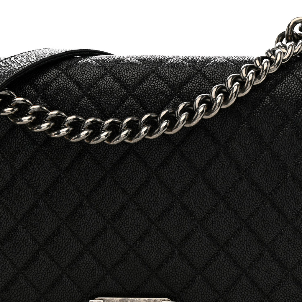 Caviar Quilted New Medium Boy Flap Black wholesalehk.shop