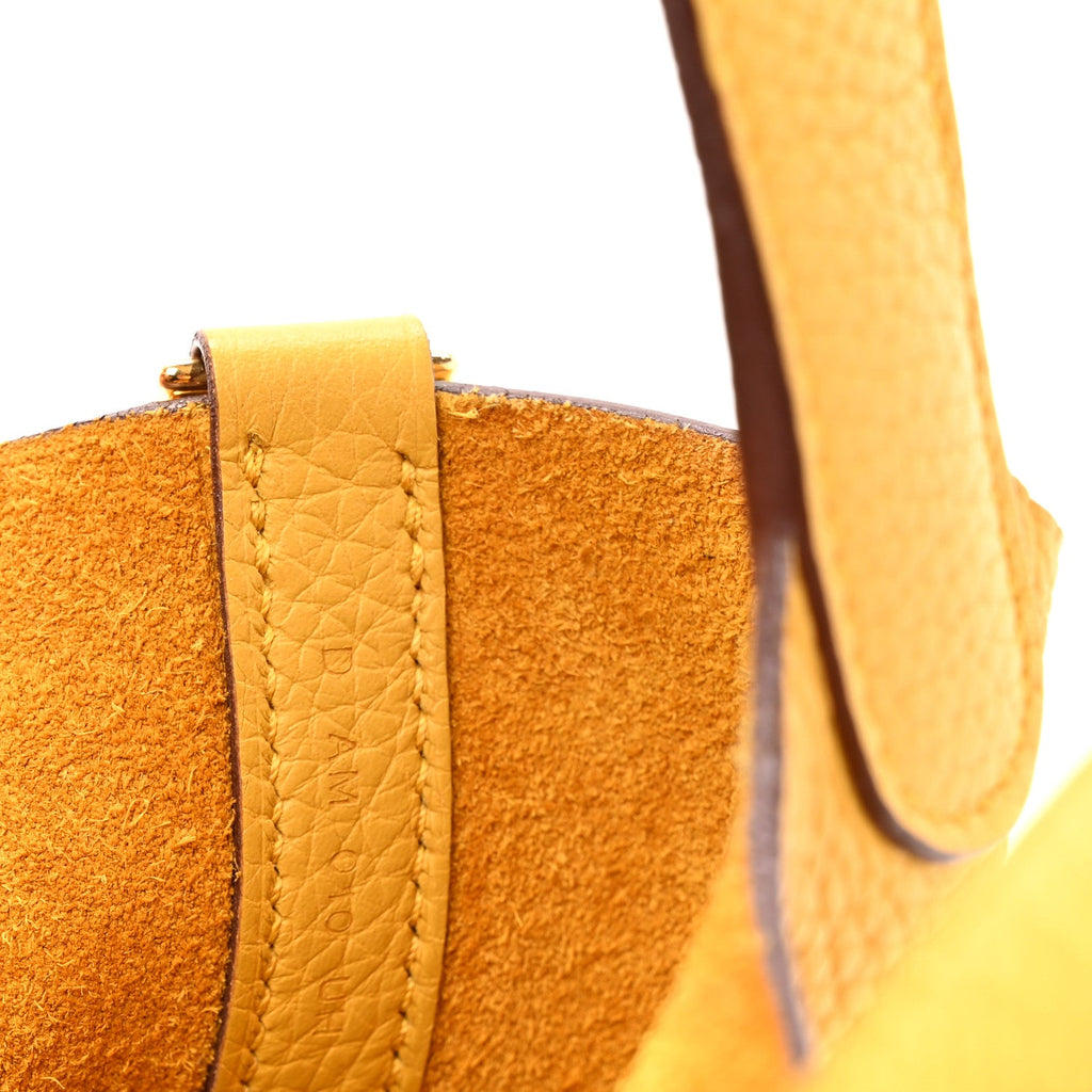 Taurillon Clemence Picotin Lock 18 PM Jaune Ambre £¨ Direct shipment via from wholesalehk.shop