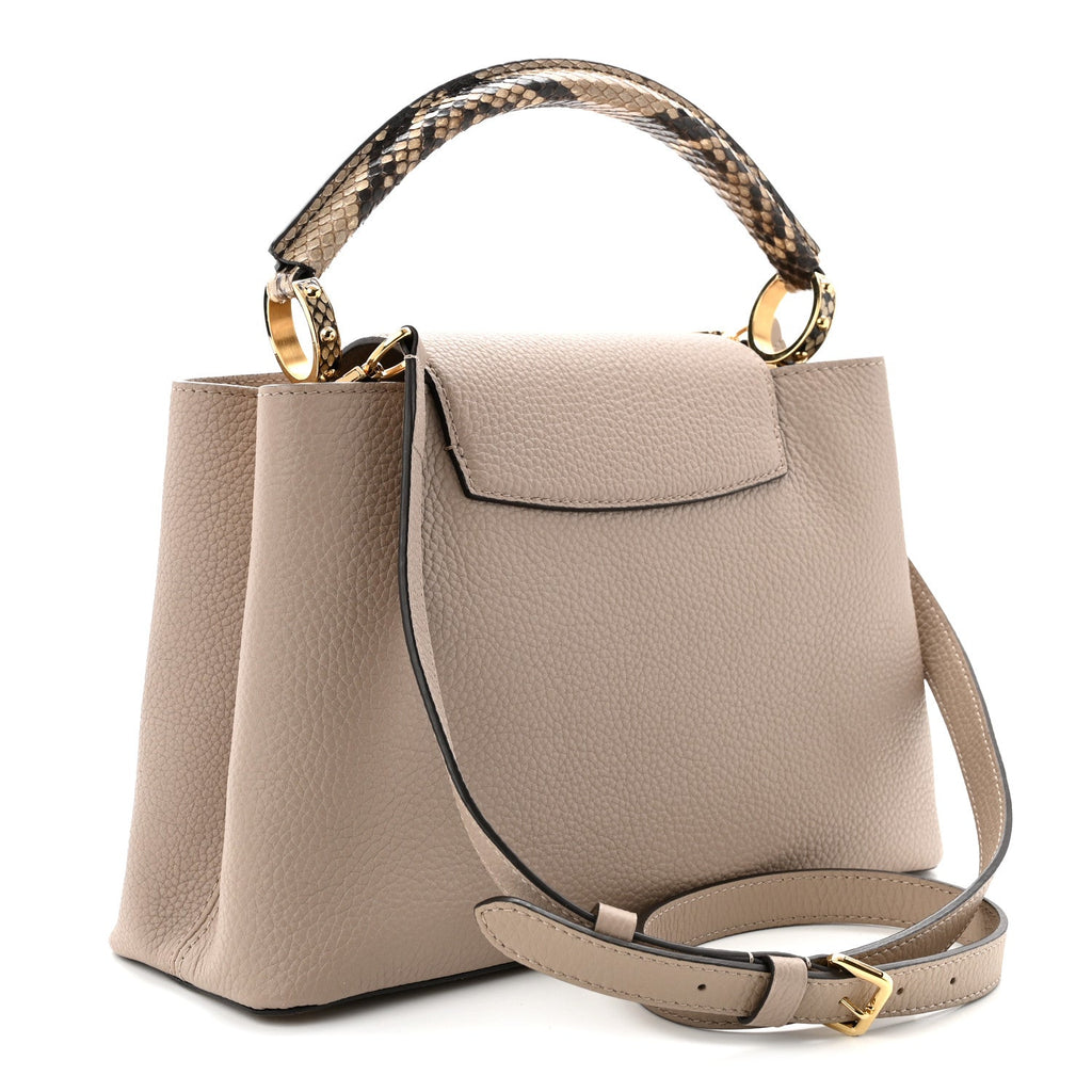 Taurillon Snakeskin Capucines PM Galet £¨ Direct shipment via from wholesalehk.shop