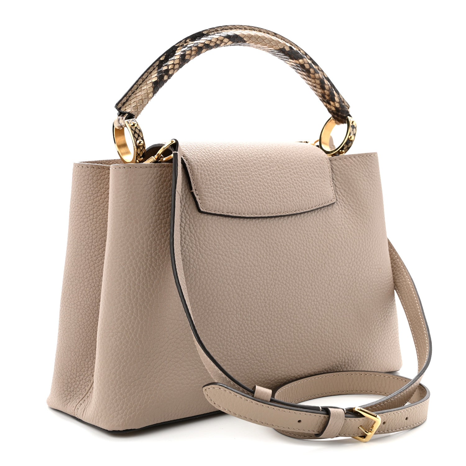 Taurillon Snakeskin Capucines PM Galet £¨ Direct shipment via from wholesalehk.shop