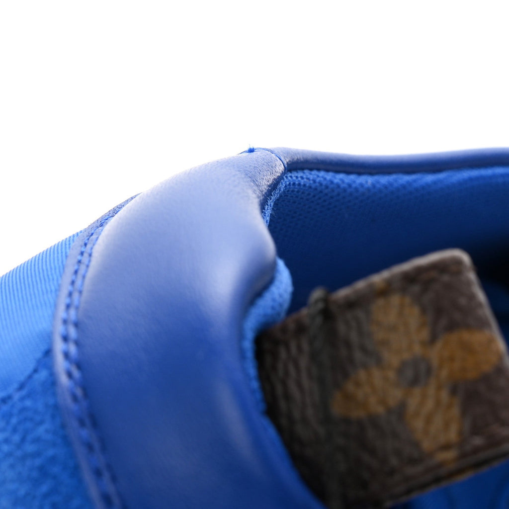 Suede Calfskin LV Sneakerina 39.5 Electric Blue £¨ Direct shipment via from wholesalehk.shop