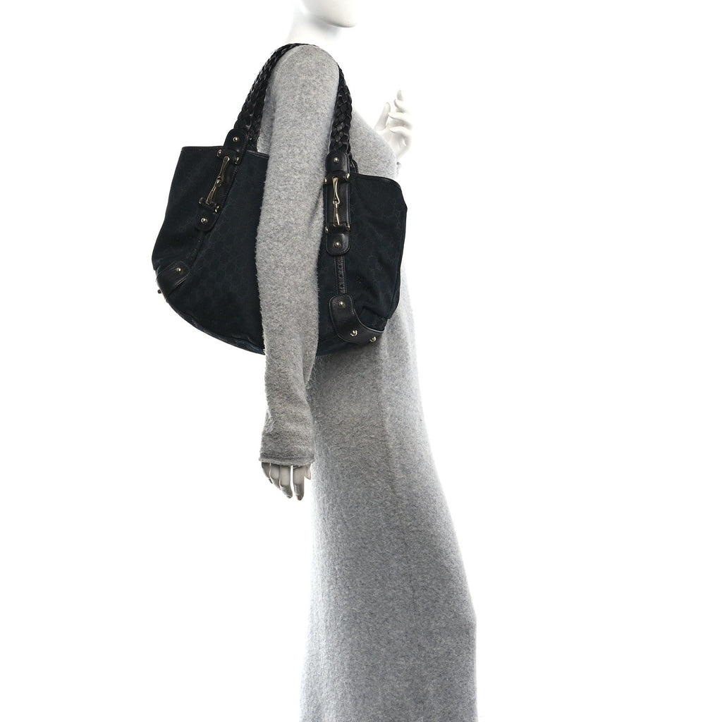 Guccissima Medium Pelham Shoulder Bag Black £¨ Direct shipment via from wholesalehk.shop