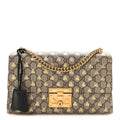 GG Supreme Monogram Bees Medium Padlock Shoulder Bag Beige Oro Black £¨ Direct shipment via from wholesalehk.shop