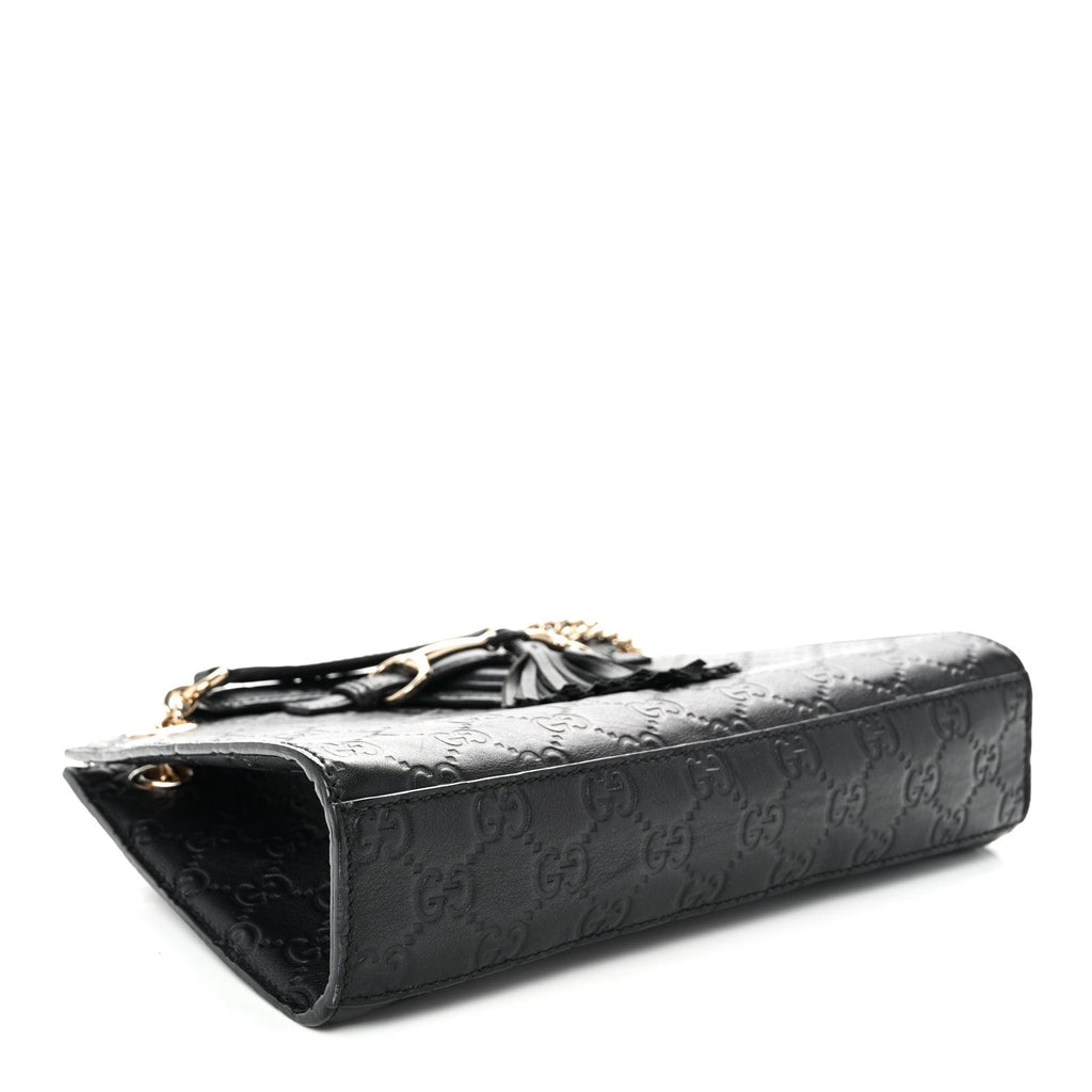 Guccissima Small Emily Shoulder Bag Black £¨ Direct shipment via from wholesalehk.shop