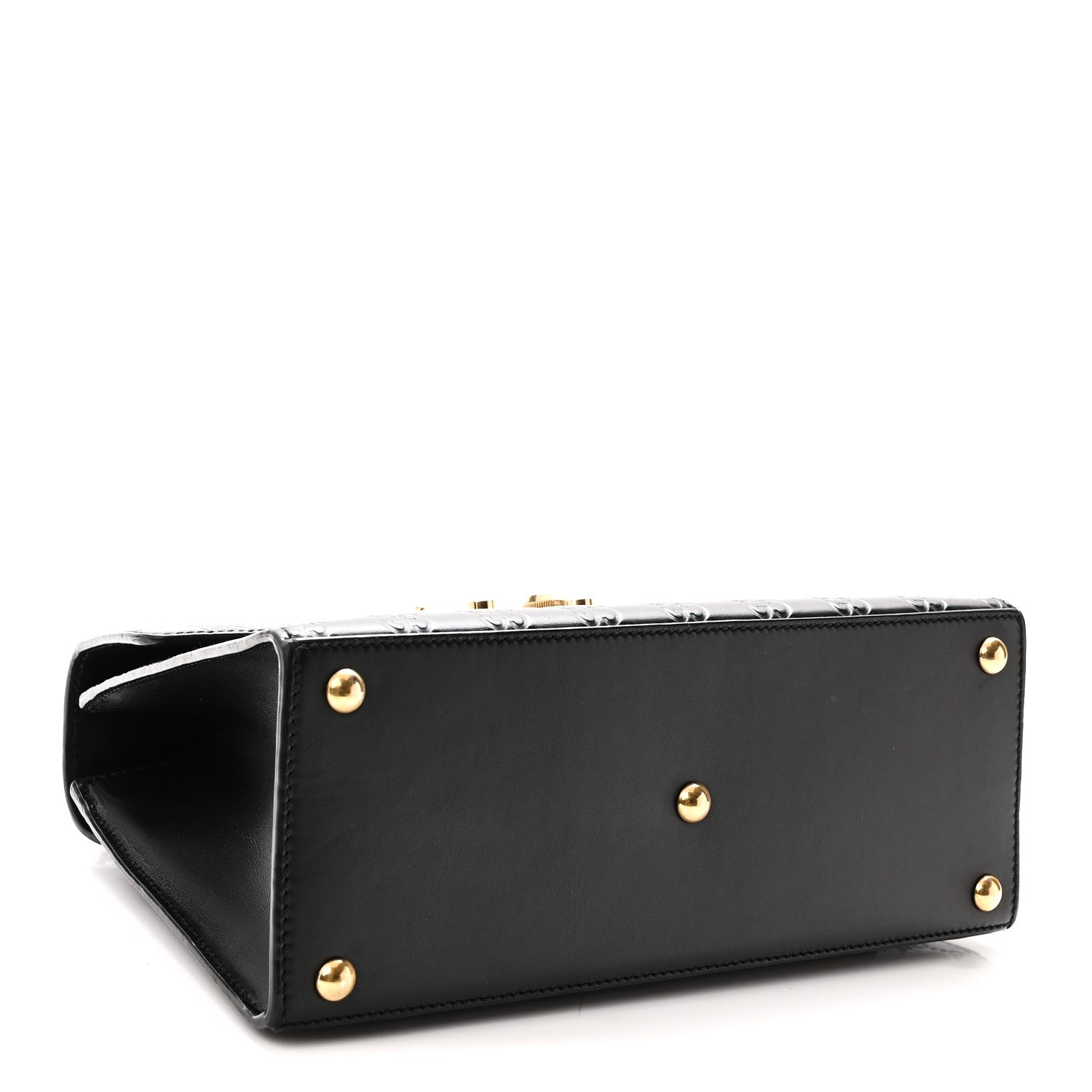 Guccissima Signature Small Padlock Top Handle Bag Black Black £¨ Direct shipment via from wholesalehk.shop