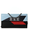 Lambskin Airlines Wallet On Chain WOC Blue Black Red wholesalehk.shop